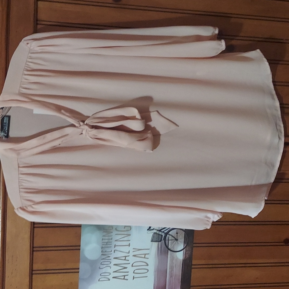 New York & Company tie blouse